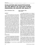 OR-94-03-3 — Evaluation and Quantification of the Impact of Cooling Tower Emissions on Indoor Air Quality