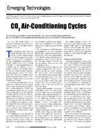 Emerging Technologies: CO2 Air-Conditioning Cycles