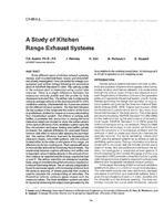 CH-89-09-2 — A Study of Kitchen Range Exhaust Systems