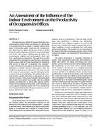 An Assessment of the Influence of the Indoor Environment on the Productivity of Occupants in Offices