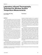 OR-05-04-1 – Laboratory Infrared Thermography Technique for Window Surface Temperature Measurements