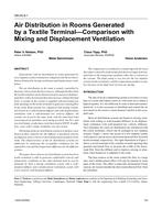 OR-05-08-1 – Air Distribution in Rooms Generated by a Textile Terminal — Comparison with Mixing and Displacement Ventilation