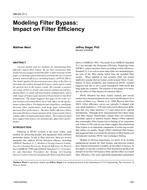 OR-05-17-1 – Modeling Filter Bypass: Impact on Filter Efficiency