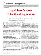 Business and Management: Legal Ramifications Of Unethical Engineering