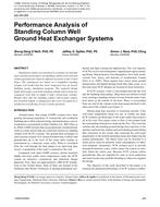 QC-06-059 – Performance Analysis of Standing Column Well Ground Heat Exchanger Systems