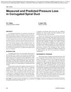 AB-10-002 — Measured and Predicted Pressure Loss in Corrugated Spiral Duct