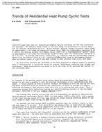 2860 — Trends of Residential Heat Pump Cyclic Tests