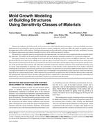 Buildings XI Conference — Mold Growth Modeling of Building Structures Using Sensitivity Classes of Materials