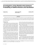 Investigation of the Relationship between Probability of SARS Infection and Ventilation