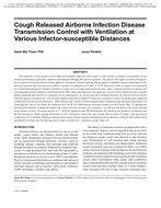 Cough Released Airborne Infection Disease Transmission Control with Ventilation at Various Infector-susceptible Distances