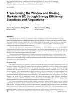 LV-11-C037 — Transforming the Window and Glazing Markets in BC through Energy Efficiency Standards and Regulations