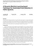 ML-11-C054 — A Dynamic Machine Learning-based Technique for Automated Fault Detection in HVAC Systems