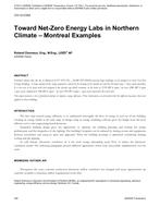 CH-12-C052 — Toward Net-Zero Energy Labs in Northern Climate— Montreal Examples