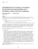 CH-81-09-1 — Determination of Annual Efficiency of Vented Heaters Equipped with Thermally Activated Vent Dampers