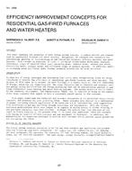 2608 — Efficiency Improvement Concepts for Residential Gas-Fired Furnaces and Water Heaters