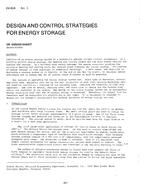 DV-80-06-3 — Design and Control Strategies for Energy Storage