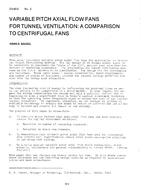 DV-80-05-2 — Variable Pitch Axial Flow Fans for Tunnel Ventilation: A Comparison to Centrifugal Fans