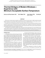 Thermal Bridges of Modern Windows — Experience with Minimum Acceptable Surface Temperature