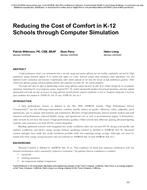 Reducing the Cost of Comfort in K-12 Schools through Computer Simulation