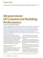 Measurement of Commercial Building Performance