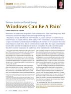 Building Sciences: Windows Can Be a Pain