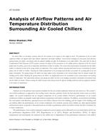 AT-15-C053 — Analysis of Airflow Patterns and Air Temperature Distribution Surrounding Air-Cooled Chillers