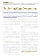 Data Centers: Exploring Edge Computing