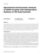 ST-16-C026 — Operational and Economic Analysis of GSHP Coupled with Refrigeration Systems in UK Supermarkets