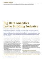 Big Data Analytics in the Building Industry