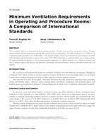 ST-16-C040 — Minimum Ventilation Requirements in Operating and Procedure Rooms: A Comparison of International Standards