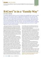 HVAC Applications: BACnet(R) is in a "Family Way"