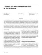 Thermal and Moisture Performance of Buried Ducts