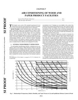 A27 — Air Conditioning of Wood and Paper Product Facilities (SI)