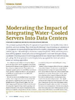 Moderating the Impact of Integrating Water-Cooled Servers Into Data Centers