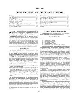 S35 — Chimney, Vent, and Fireplace Systems (I-P)