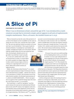 A Slice of Pi