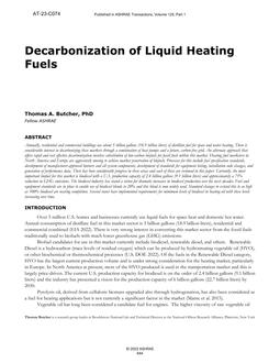 C074 — Decarbonization of Liquid Heating Fuels