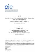 AGEING EFFECTS ON DISCOMFORT GLARE SENSATION AND THEIR MECHANISMS (OP13, 94-99)