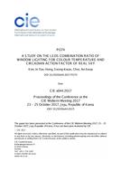 A STUDY ON THE LEDS COMBINATION RATIO OF WINDOW LIGHTING FOR COLOUR TEMPERATURE AND CIRCADIAN ACTION FACTOR OF REAL SKY (PO74, 1081-1087)