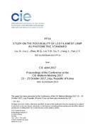 STUDY ON THE POSSIBIALITY OF LED FILAMENT LAMP AS PHOTOMETRIC STANDARD (PP14, 564-568)