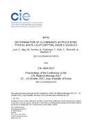 DETERMINATION OF ILLUMINANTS REPRESENTING TYPICAL WHITE LIGHT EMITTING DIODES SOURCES (WP01, 427-432)