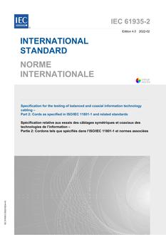 IEC 61935-2 Ed. 4.0 b:2022