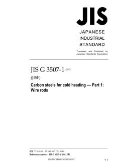 JIS G 3507-1:2021