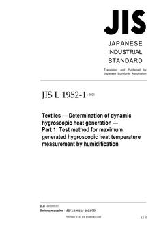 JIS L 1952-1:2021