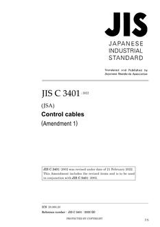 JIS C 3401:2002/AMENDMENT 1:2022