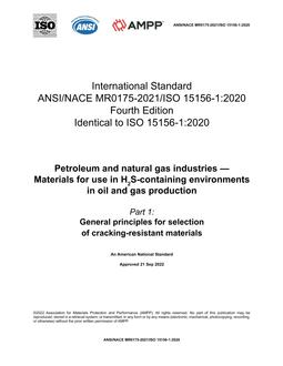 NACE MR0175-2021/ISO 15156-1:2020 & Technical Circulars 1, 2, & 3