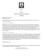 NFPA (Fire) 921 Errata